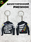 Брелок BMSP 001 "Хонда куртка серая" силикон 5,7*6,5 см