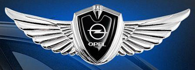 Шильдик-крылья SHK K404 "Опель" металл серебро