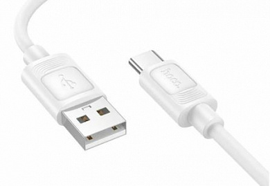 Кабель Hoco X122TW USB-TC силиконовая оплетка 3.0A длина 1м белый