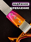 Цурикава "Сердце с рожками неон" TSU 006N пластик цвет неон подвеска серебряная нейлон