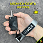 Брелок BTL 005NS "КИА" серебристый тканевый с карабином 16*2,5 см