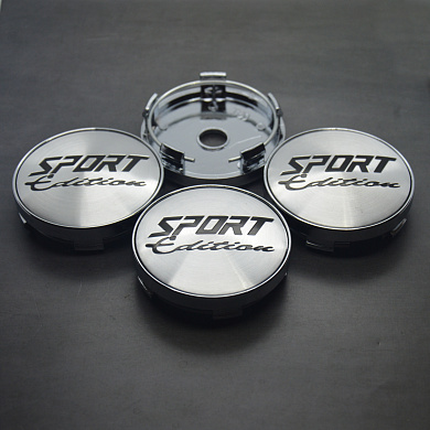Колпачки на ступицу Sport хром NZDK 099 пластик, металл, 4 шт.
