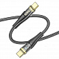 Кабель Hoco U121 Type-C на Type-C черный