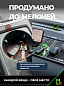Коврик KPA 001 на приборную панель черный силикон с подставкой для телефона и автовизиткой 25*19см