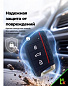 Чехол ключа CHEB024 "Volkswagen" (Golf7 Tiguan Lamando Skoda) черный силикон
