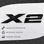 Шильдик, эмблема автомобильный SHKP BMW X2 B черный, пластик