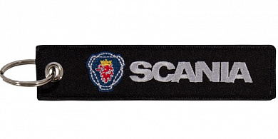 Тканевый брелок SCANIA BMV 043 с вышивкой