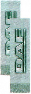 Тканевый вымпел ДАФ VDD 06226 красный фон двухсторонний бахрома